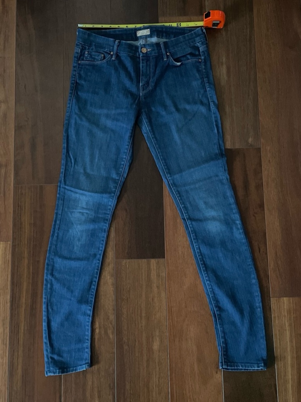 Mother The Looker size 28 Skinny Low-Rise Jeans | Oh Baby Blue | size 28 stretch